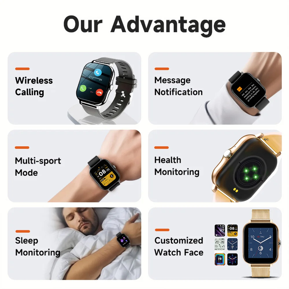 Smart Watch For Android IOS Wa - Smartwatch Id のレビューと価格