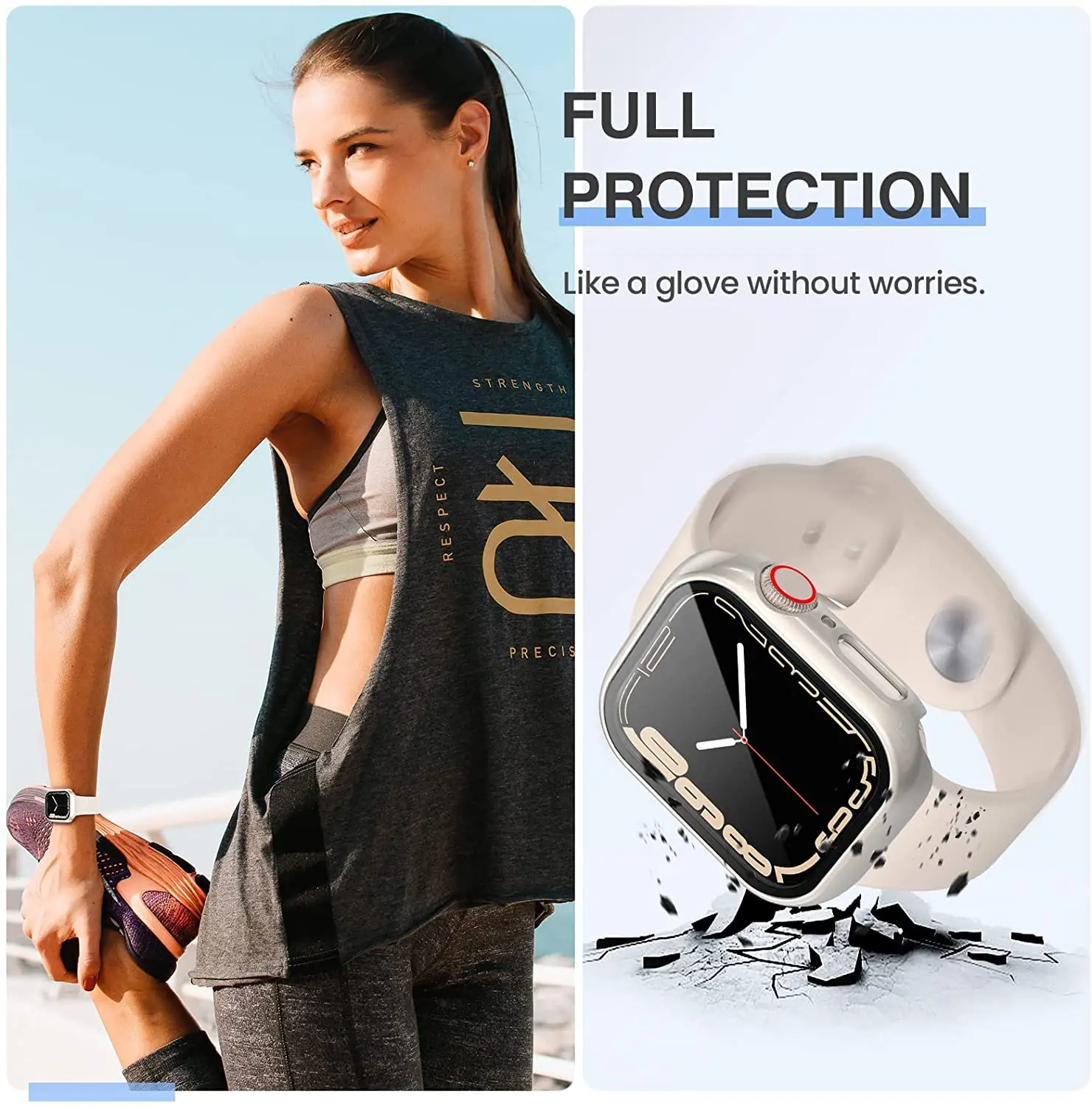 3 Pack Tempered Glass Cover fo - Smartwatch Band Accessories のレビューと価格