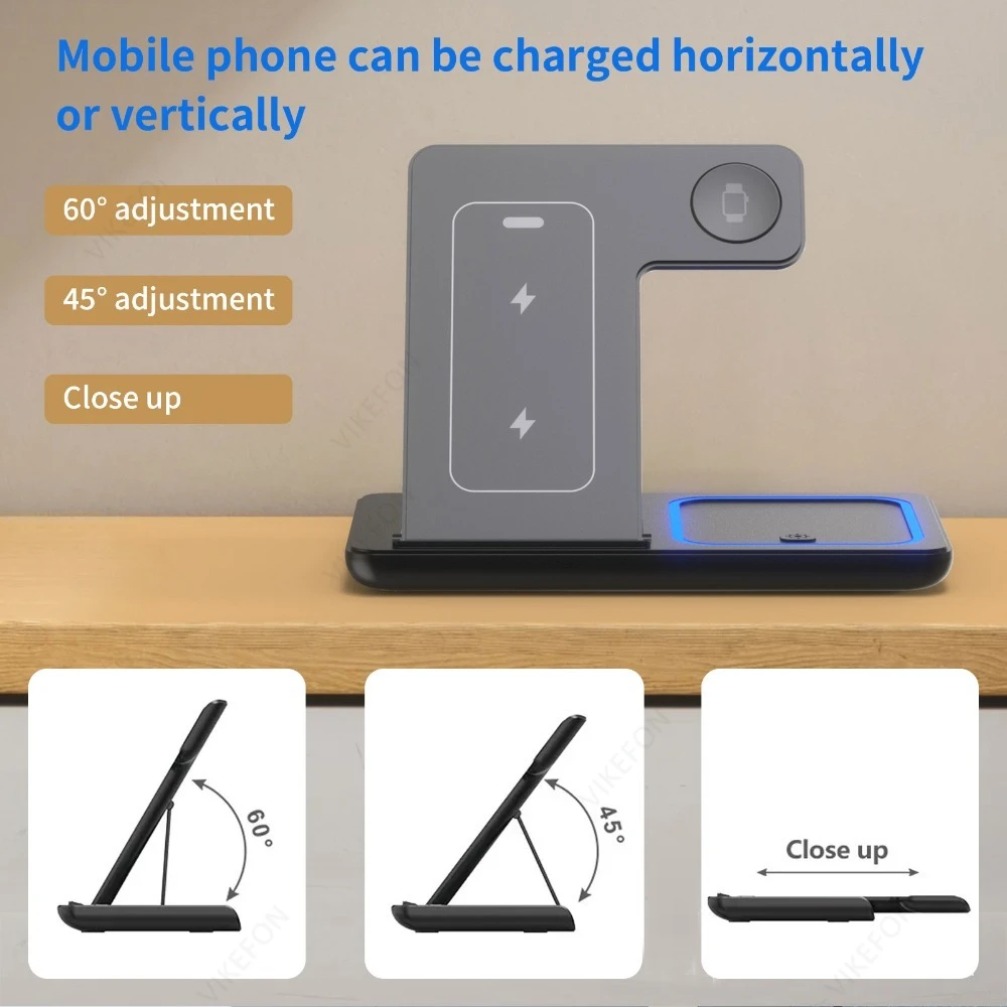 Foldable 3 in 1 Wireless Charg - Smartwatch Ac のレビューと価格