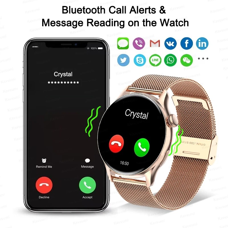 Women Smartwatch NFC AMOLED Sc - Smartwatch Custom のレビューと価格