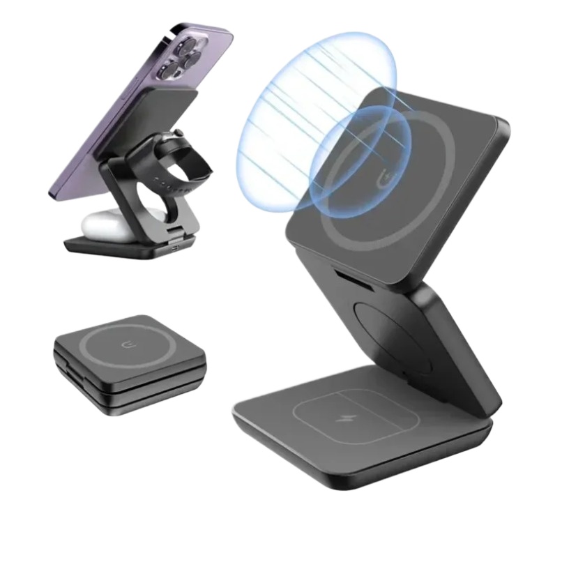 3 in 1 Foldable Magnetic Wirel - Smartwatch Ac のレビューと価格
