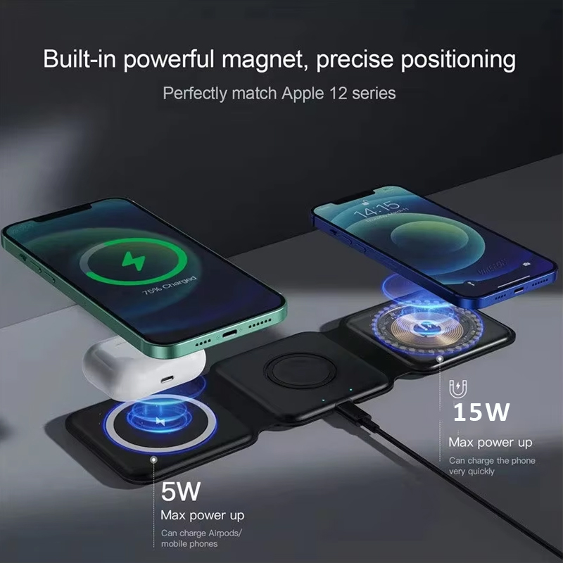 3 in 1 Magnetic Portable Wirel - Watch Charger Cable のレビューと価格