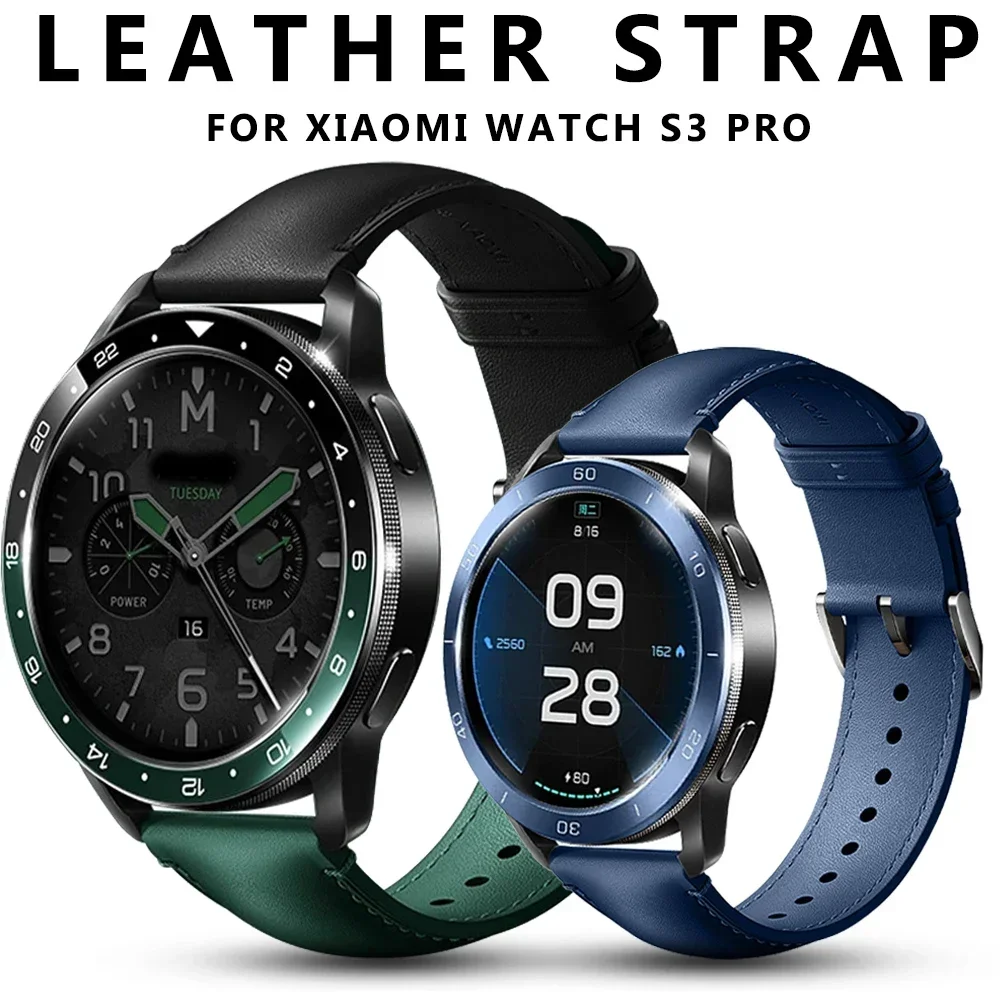 22MM Original Leather Strap fo - Xiaomi Smartwatch S3 Accessories のレビューと価格
