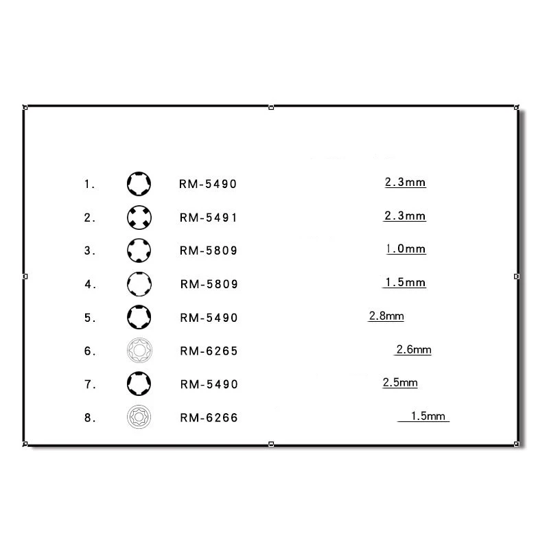 Screwdriver For RICH- RM6266 5 - Tool Kit Strap Change のレビューと価格