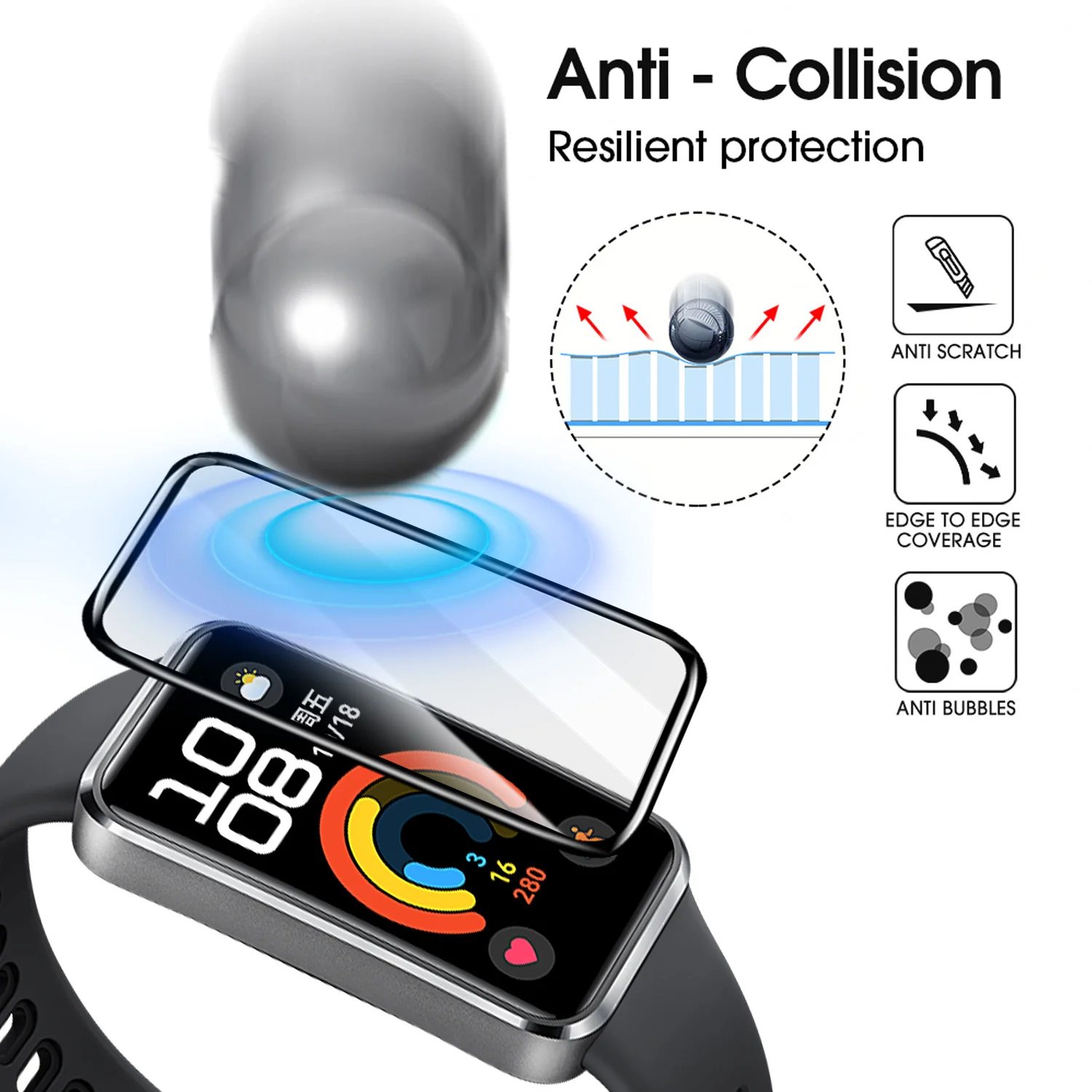 Flexible Screen Protectors for - Smartwatch Band Accessories のレビューと価格