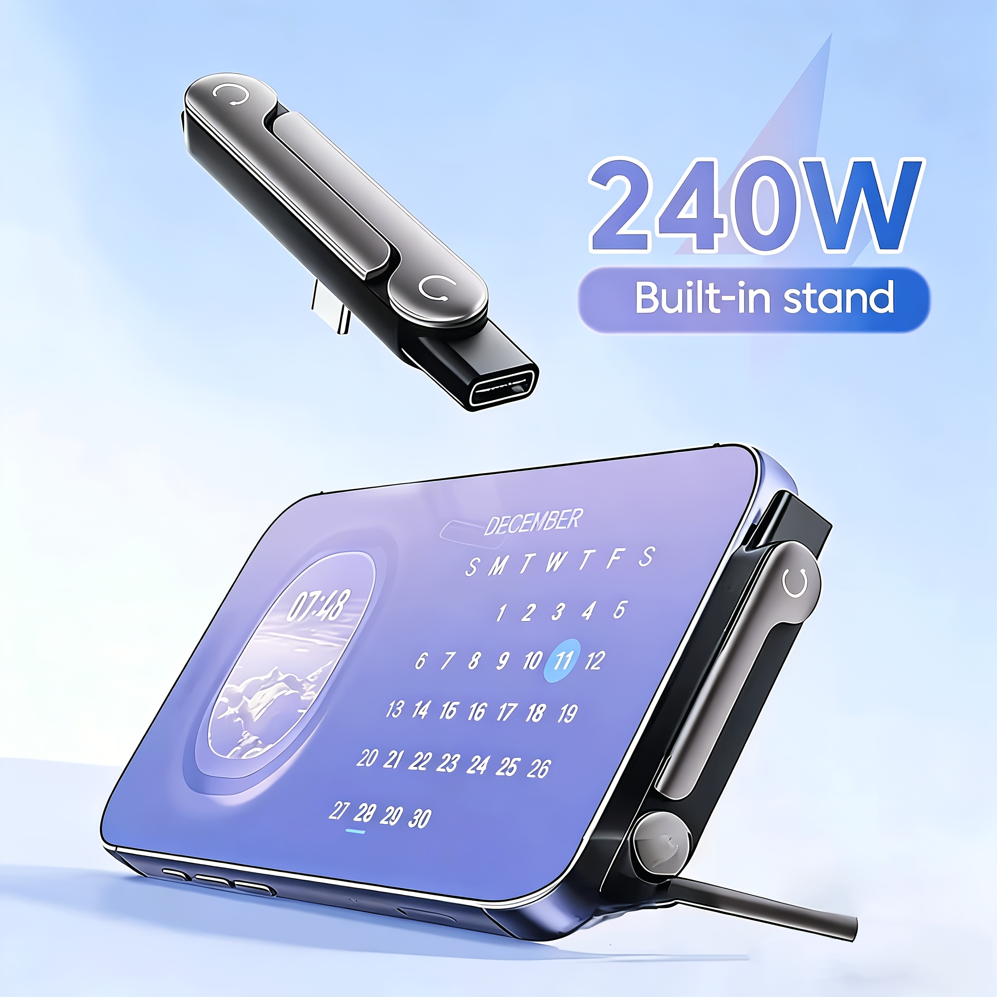 2Pcs 90° Angled 240W Fast Char - Magnetic Charging Stand のレビューと価格
